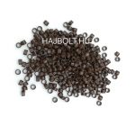 Sötétbarna szilikon nélküli mikrogyűrű 100db/4,5mm; 4mm (3#)