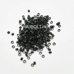 Fekete szilikon nélküli mikrogyűrű 1000db/4,5mm (1#)
