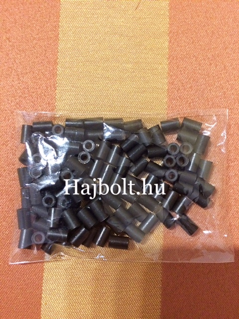 Sötétbarna szilikonos hüvelygyűrű 100db/4mm