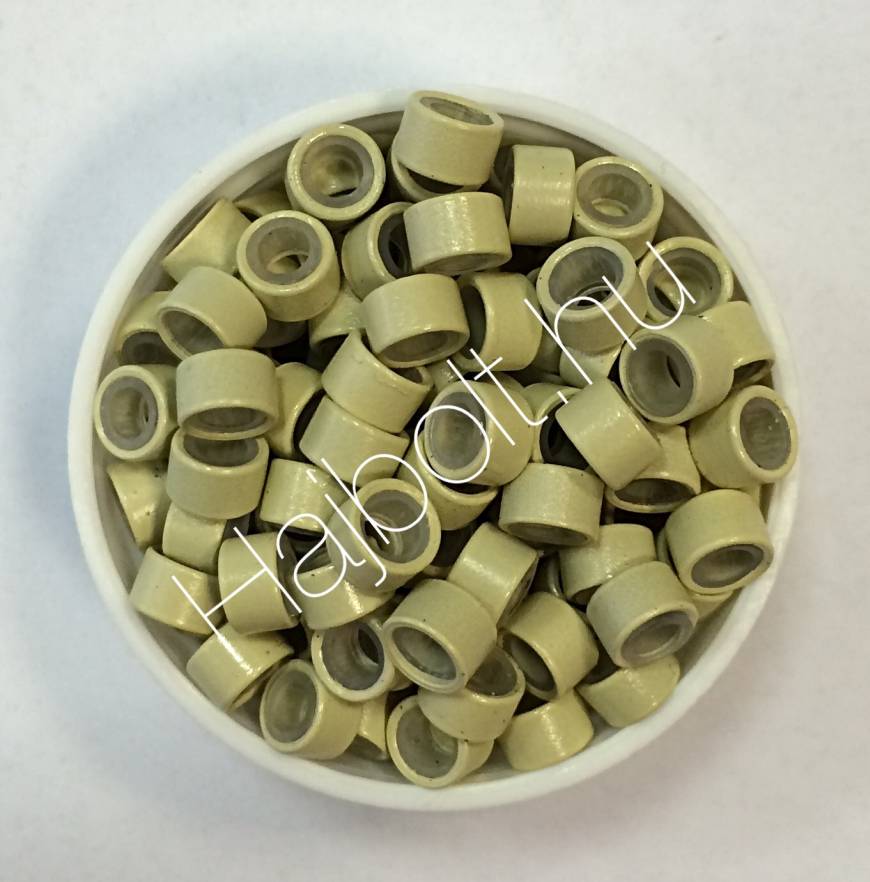 Világosszőke szilikonos mikrógyűrű 1000db/5mm (13#)