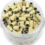 Világosszőke réz hüvelygyűrű 100 db/3,5mm; 2,8mm