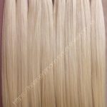Tincsezett enyhén hamvas platina szőke 80cm 100% eredeti emberi haj/ 10gr