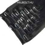 Natúr barna 100% emberi hajból készült csatos haj kb. 110-115 gr 70cm