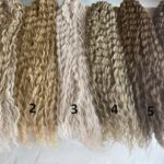 Szintetikus enyhén hamvas-fehér ombre hullámos 100gr 75cm (1)